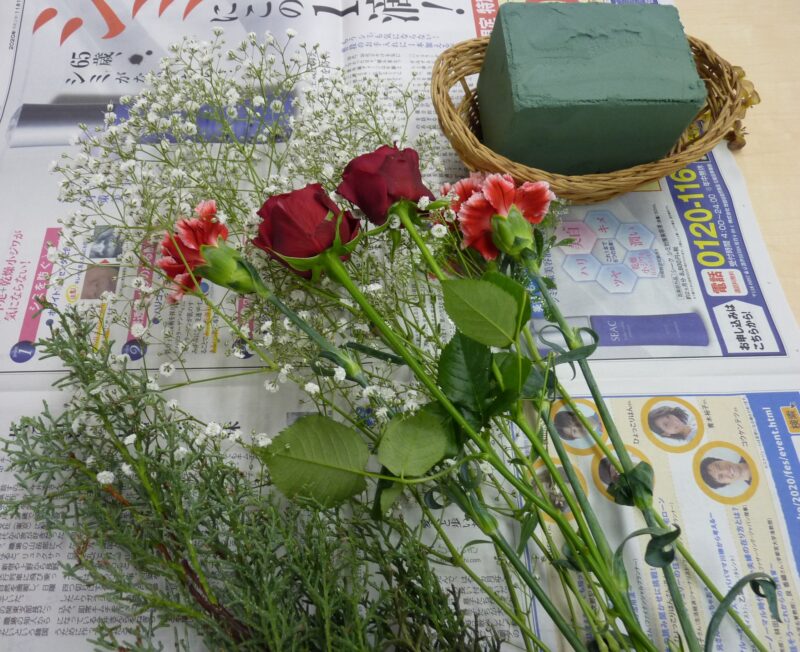 悠遊オンラインサロン フラワーアレンジメント準備物について 初心者の方向け アクティブミドルクラブ１０１